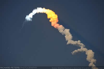 Solid Rocket Boosters detach Solid Rocket Boosters detach