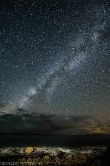 milky way, maui, hawaii, astrophotography, stars