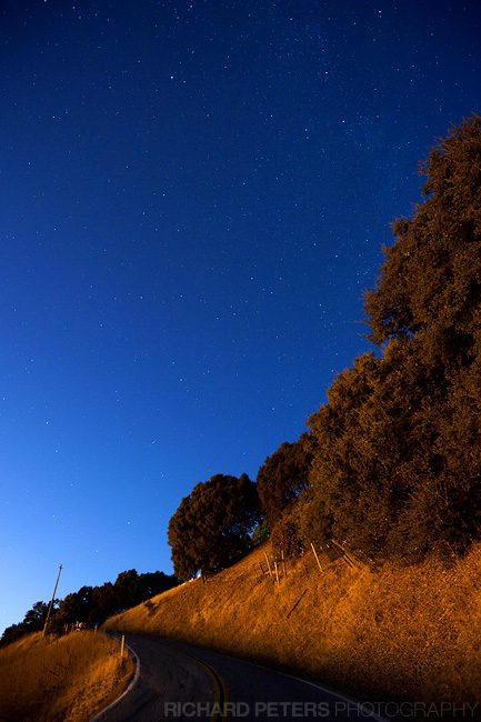 16-35 VR: Stars up in the San Jose hills