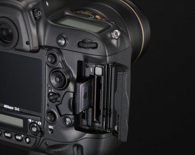 The Nikon D4 supports the new XQD and older CF memory cards The Nikon D4 supports the new XQD and older CF memory cards
