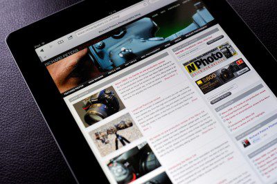 Text on websites is perfectly crisp and defined on the iPad 3