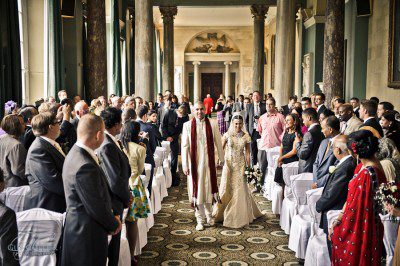 Nikah ceremony at the Sculpture Gallery, Woburn Abbey. Guy Collier wedding photography