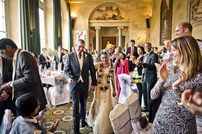 The grand entrance for dinner Guy Collier Wedding Photography