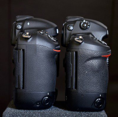 The Nikon D4 and D3s, side by side The Nikon D4 and D3s, side by side