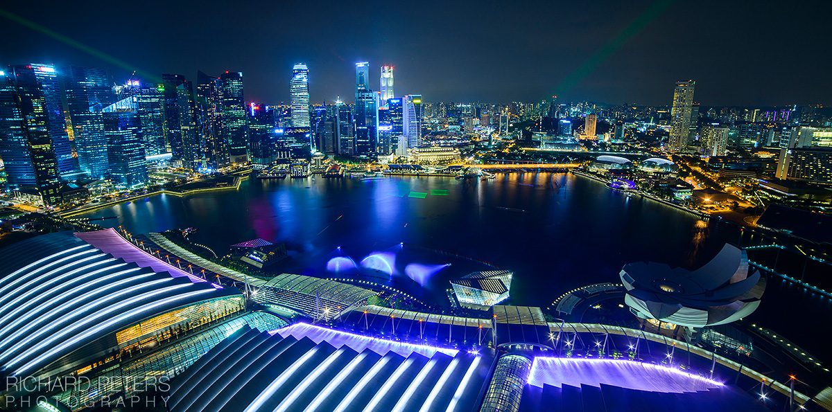 marina bay light show