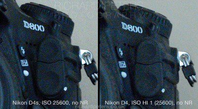Nikon D4s vs D4, ISO 25,600