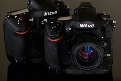 The Nikon D4s and older D4, side by side