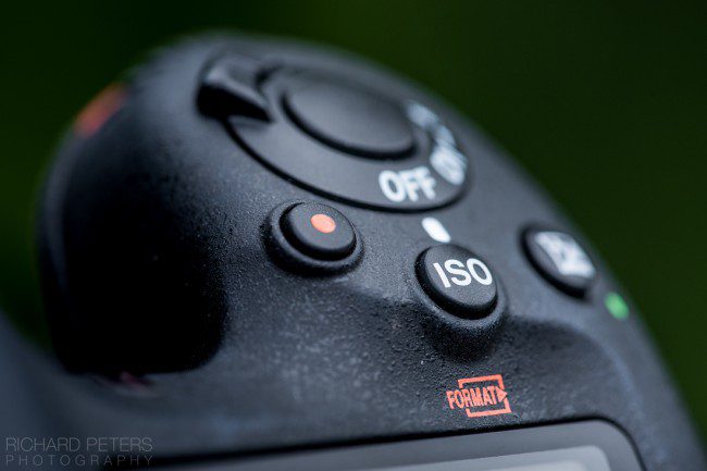 Nikon D500 ISO button