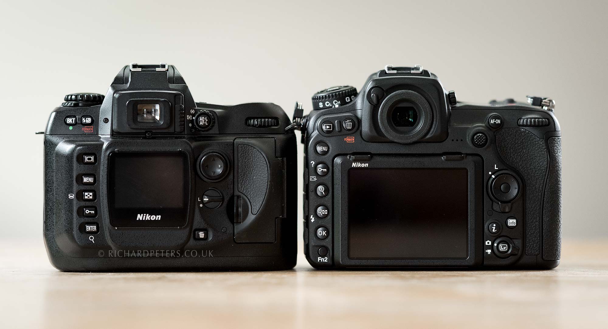 D100 vs D500 rear screens