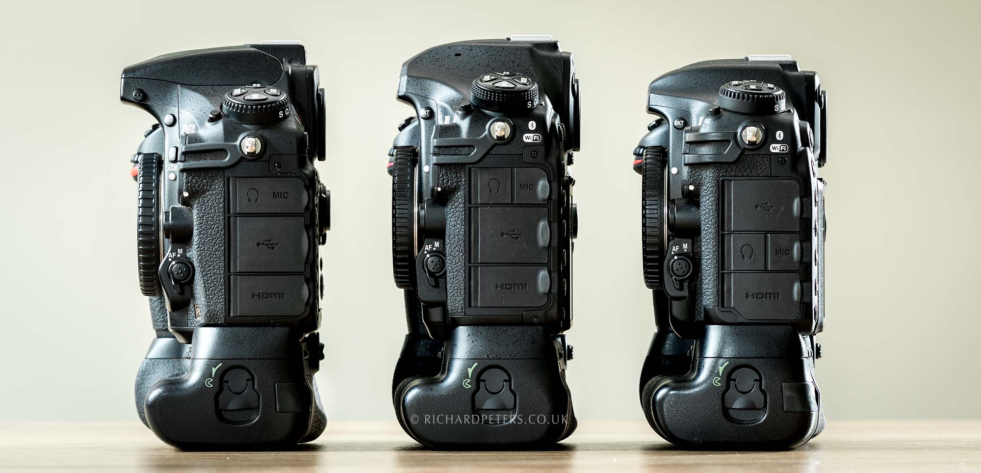 D850 compared to the D810 and D500